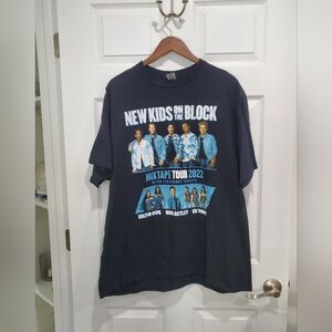 Black New Kids on the Block Tour Tee